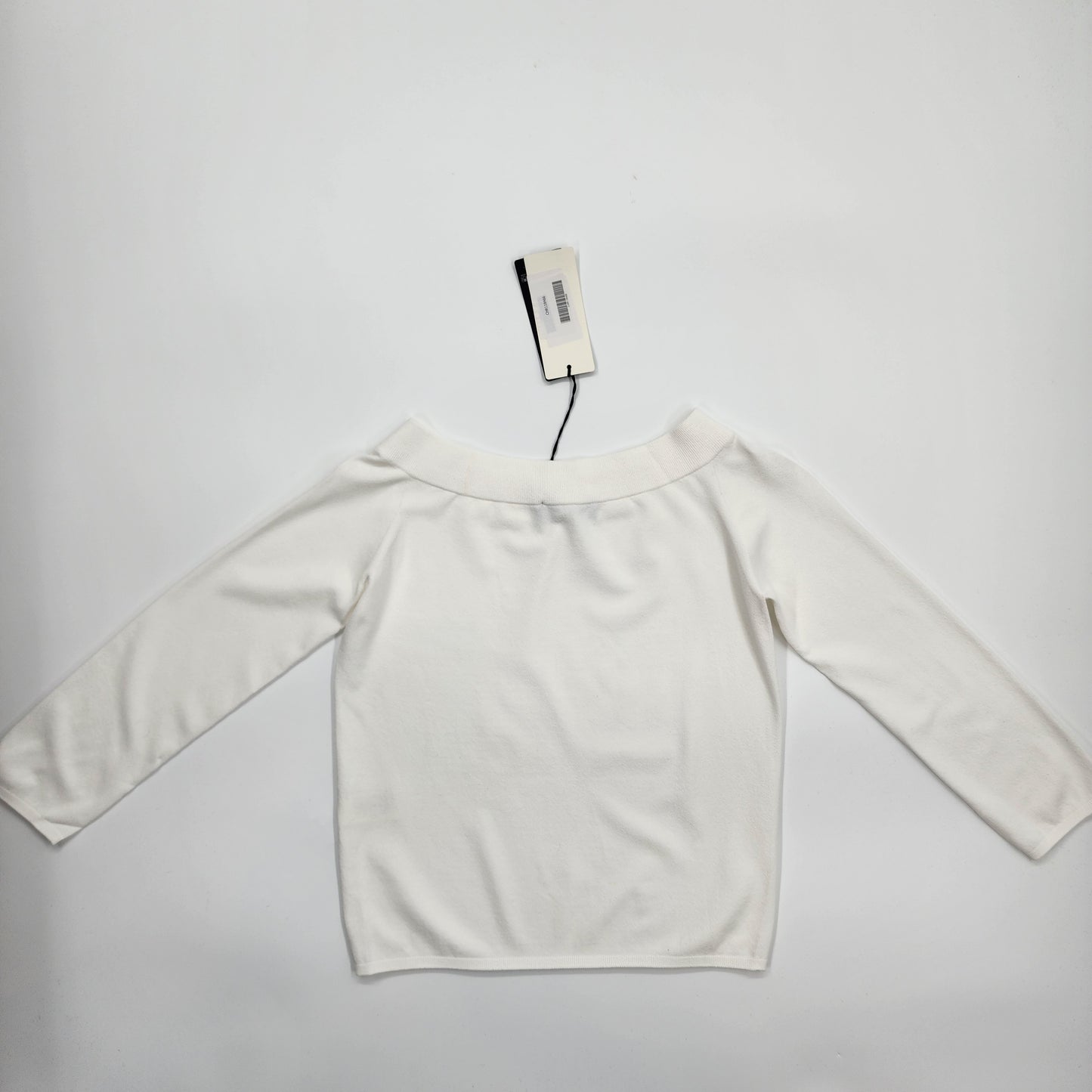 Roberto Collina Off White Boat Neck Top - Size M