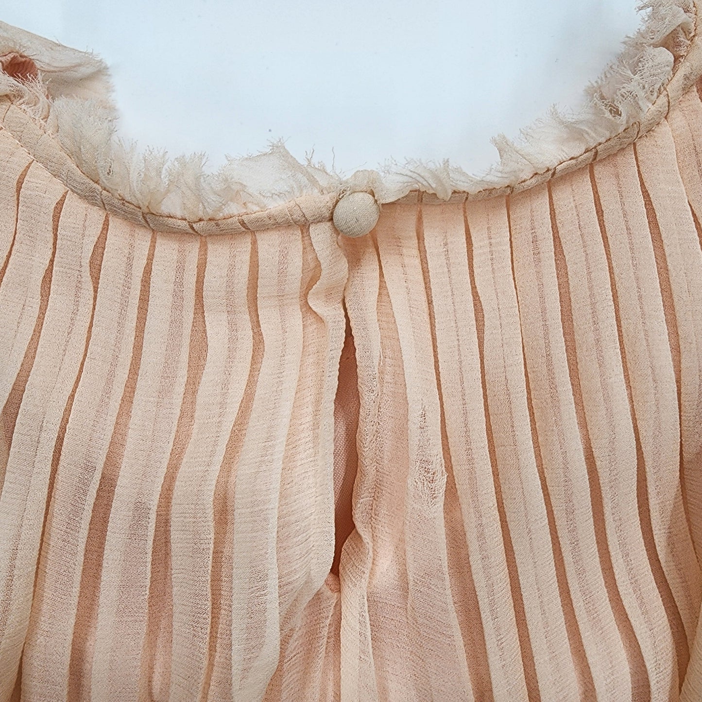 Chloé Kids Pale Pink Ruffle-Detail Silk Blouse - Size 12 years