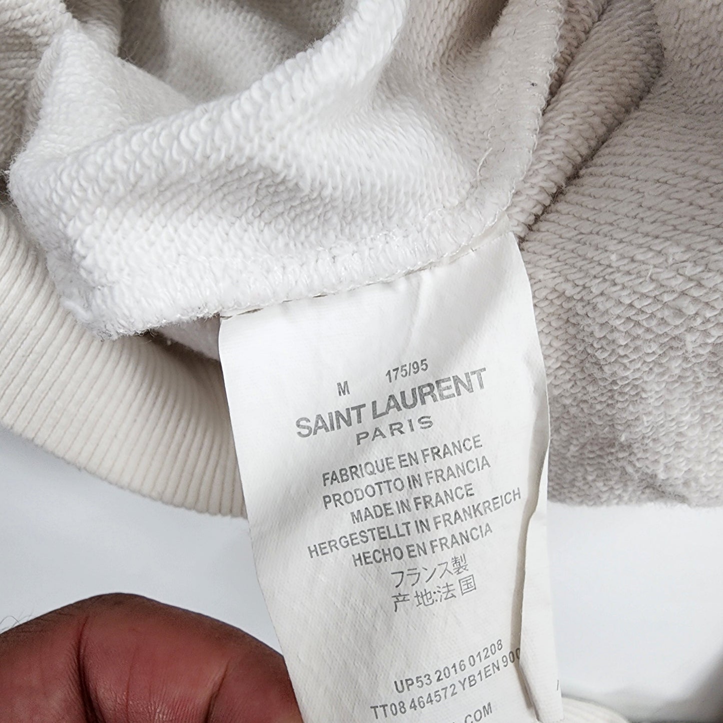 Saint Laurent White Womens Hoodie - M