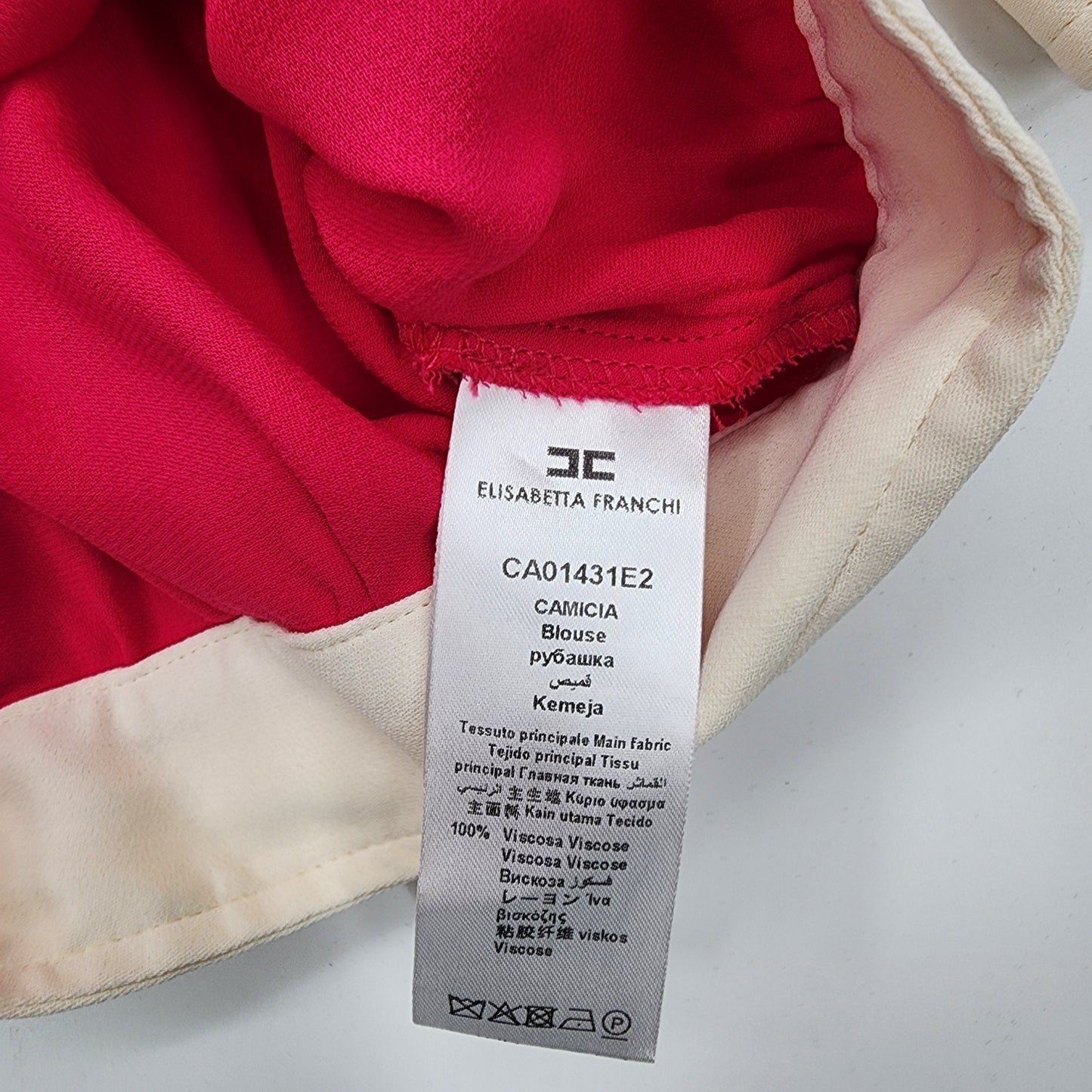 Elisabetta Franchi Red Womens Top - Size 40