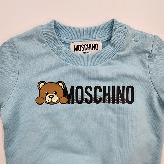 Moschino Kids Blue Sweatshirt - 3-6 Months