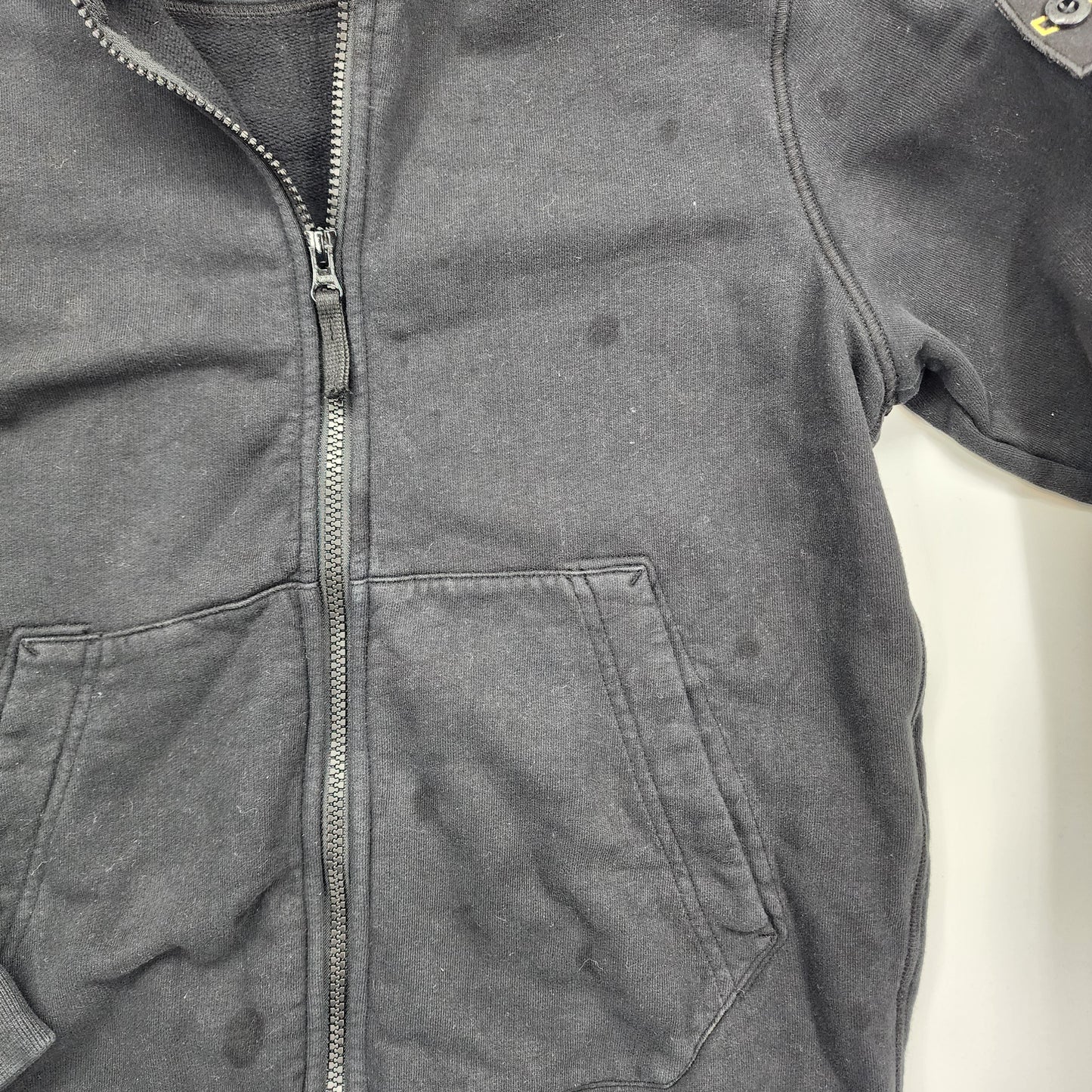 Stone Island Kids Black Zip-Up Hoodie - 12 Years
