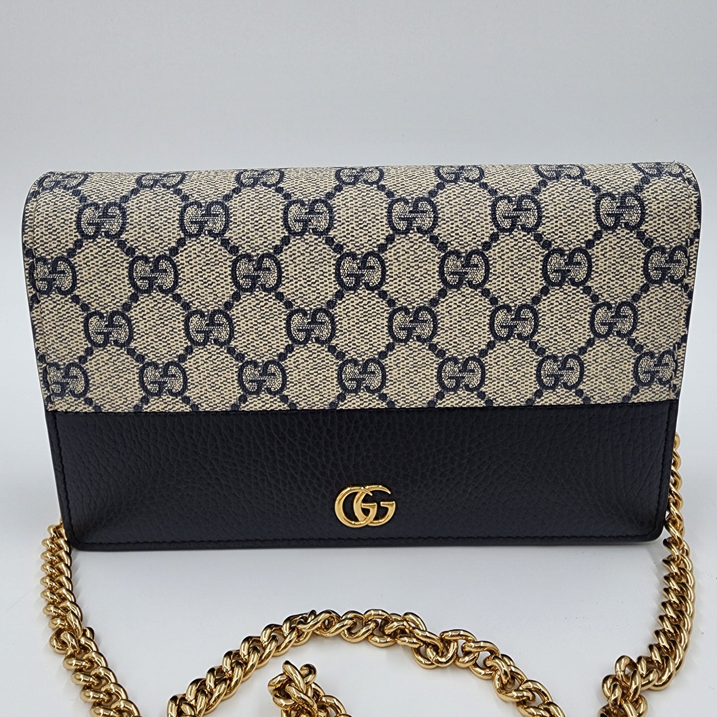 GUCCI GG Marmont Canvas Mini Chain Bag