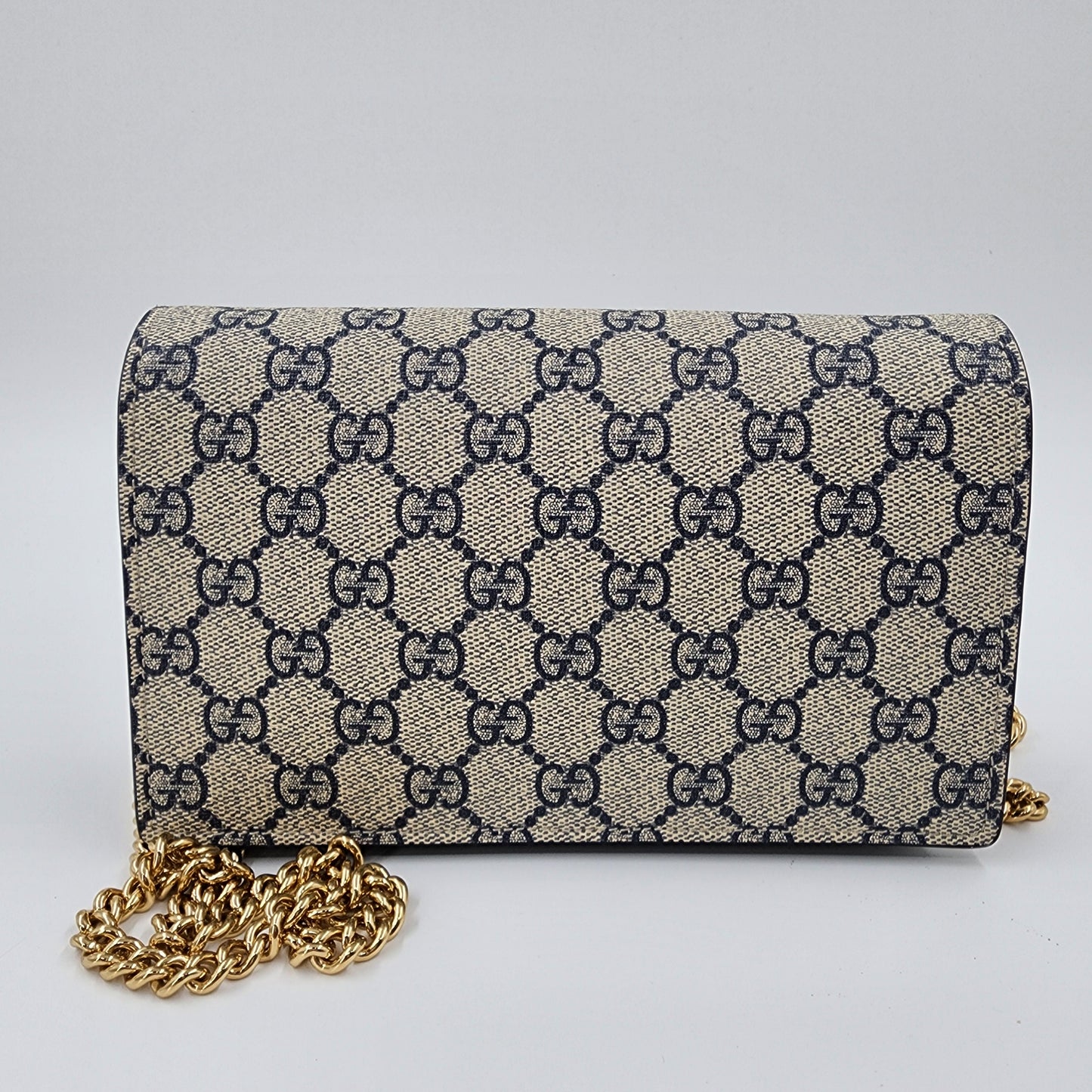 GUCCI GG Marmont Canvas Mini Chain Bag