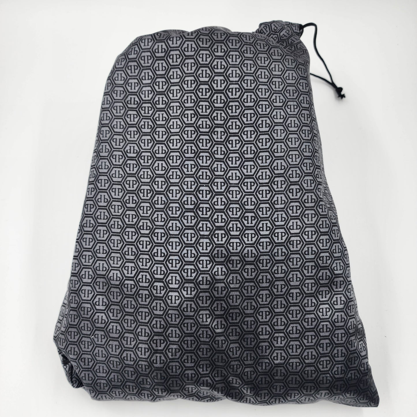 Philipp Plein Triangle Plein-plaque Black leather sneakers - 43