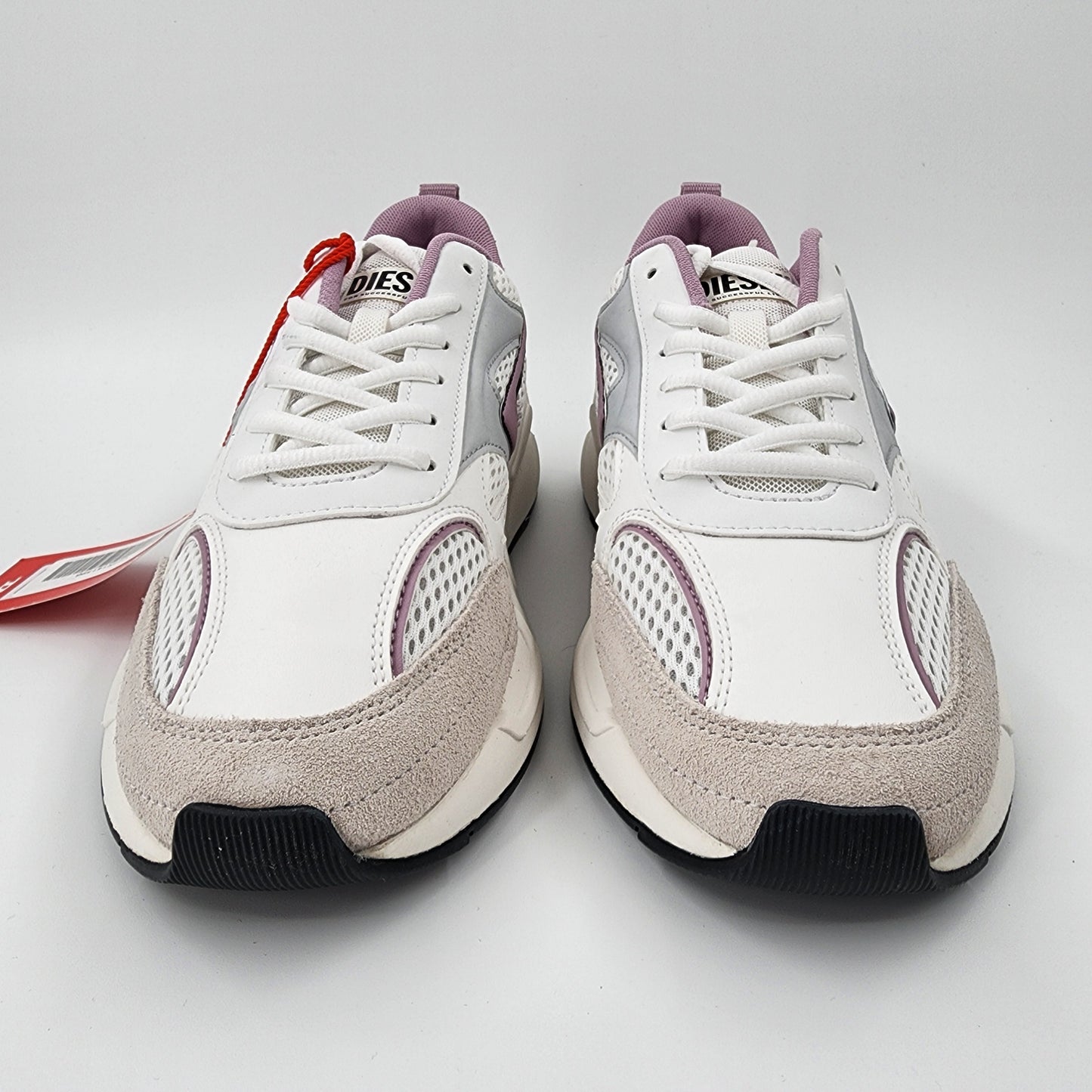 Diesel White Mesh Unisex Sneakers - EU 41