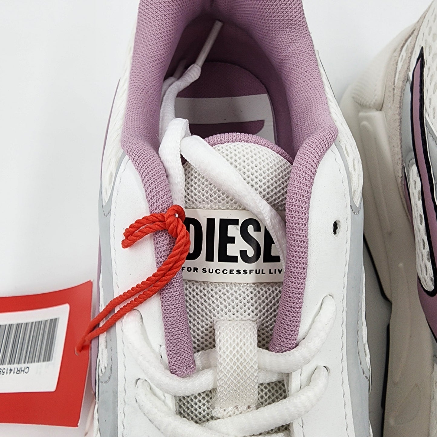 Diesel White Mesh Unisex Sneakers - EU 41