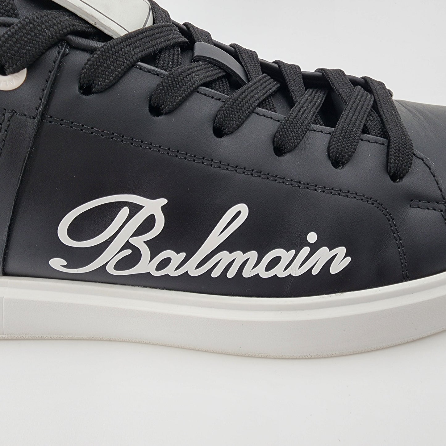 Balmain Black B-Court Sneakers - Size UK 10