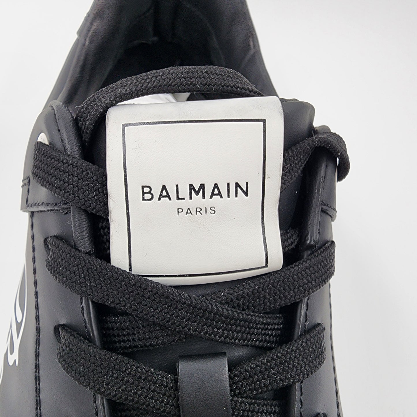 Balmain Black B-Court Sneakers - Size UK 10