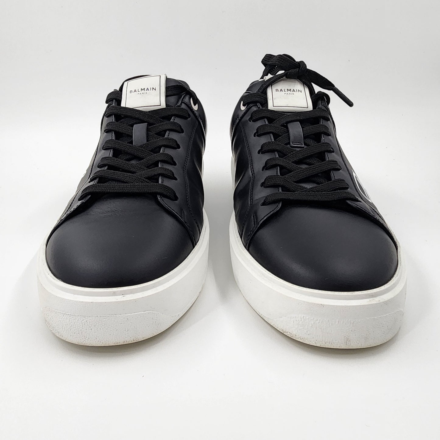 Balmain Black B-Court Sneakers - Size UK 10