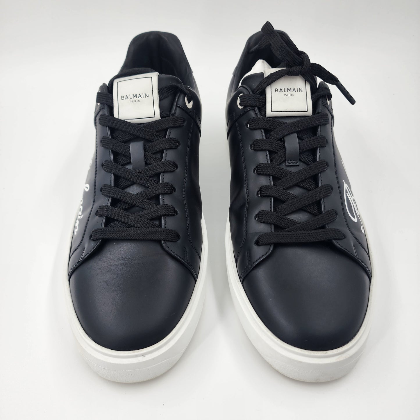 Balmain Black B-Court Sneakers - Size UK 10