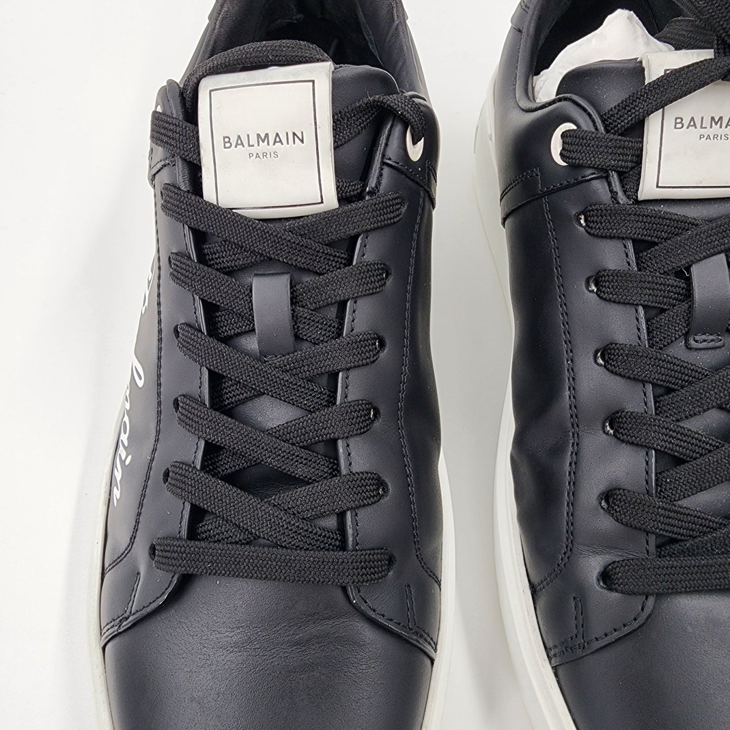 Balmain Black B-Court Sneakers - Size UK 10