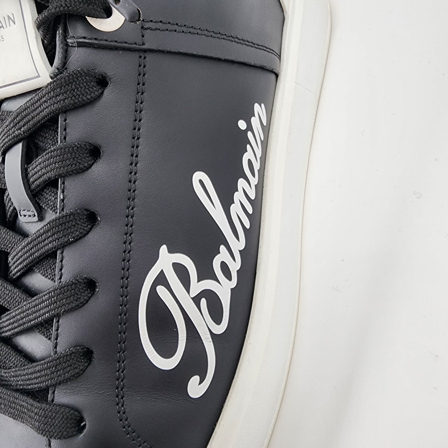 Balmain Black B-Court Sneakers - Size UK 10