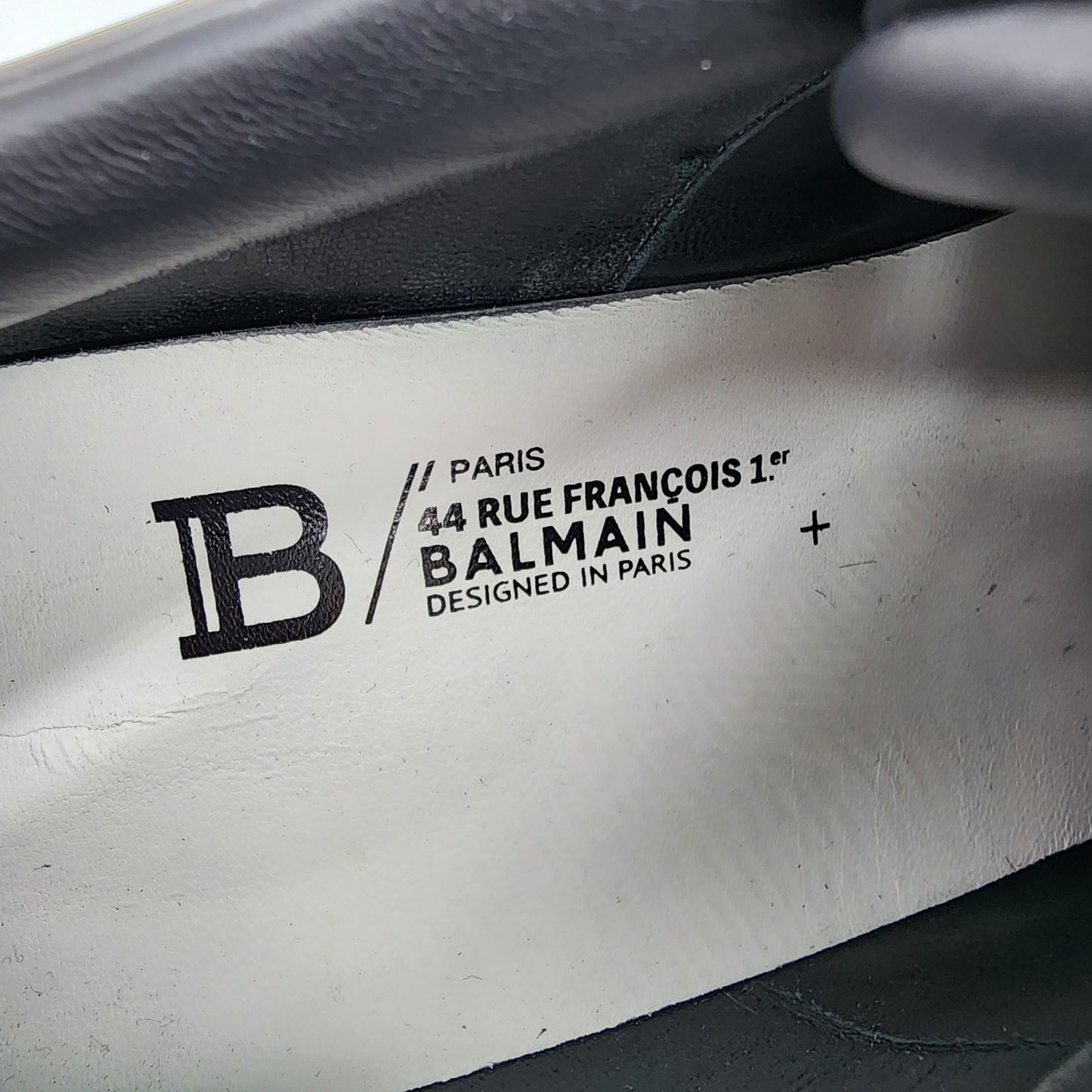 Balmain Black B-Court Sneakers - Size UK 10