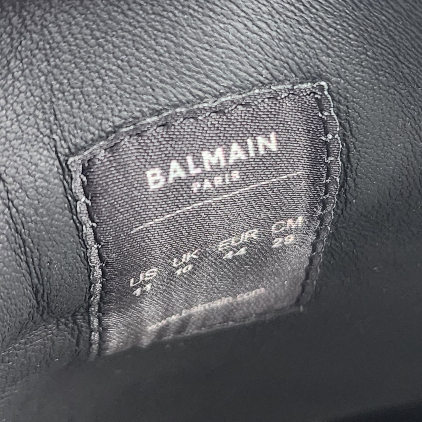 Balmain Black B-Court Sneakers - Size UK 10