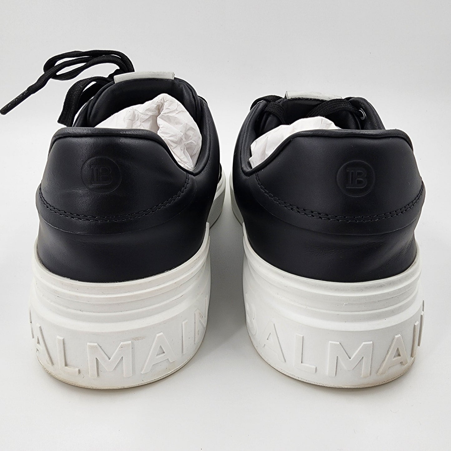 Balmain Black B-Court Sneakers - Size UK 10