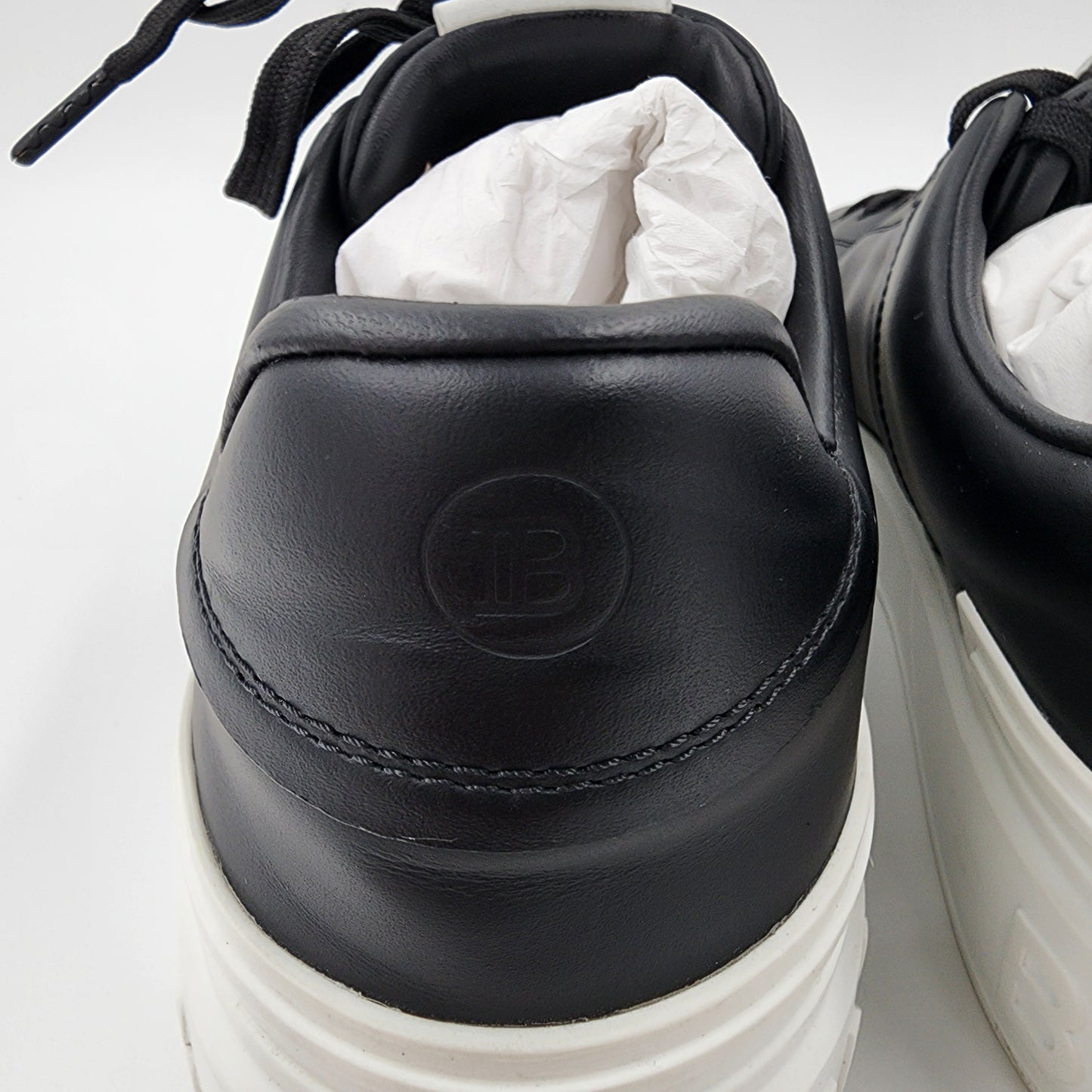 Balmain Black B-Court Sneakers - Size UK 10