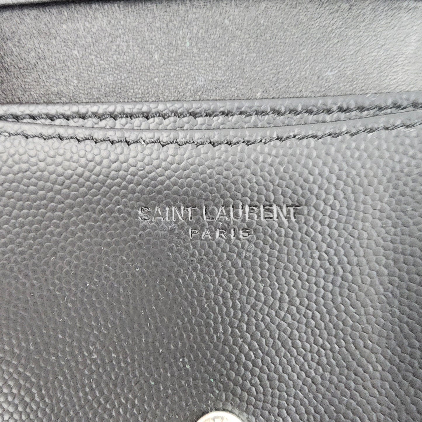 Saint Laurent Leather Wallet Card Holder