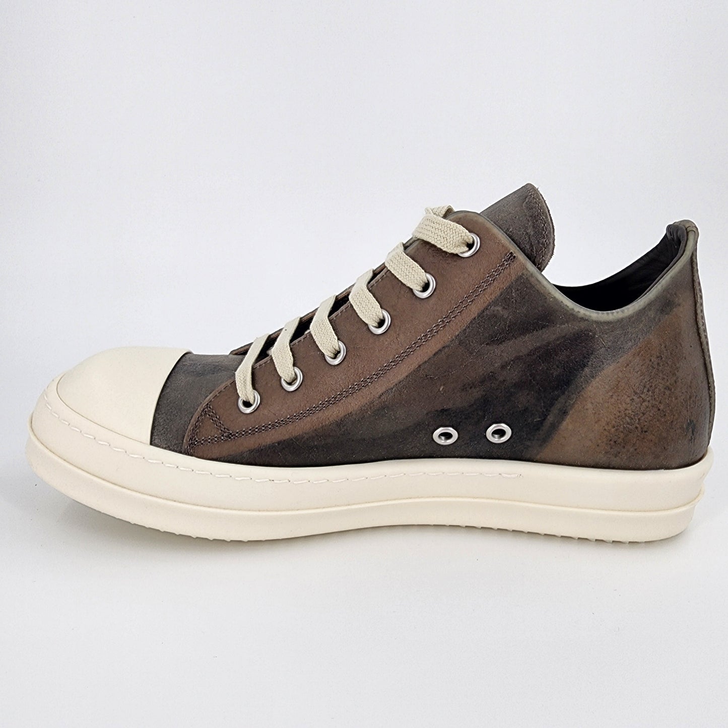 Rick Owens Gray Hollywood Low Sneaks Sneakers - Size 42