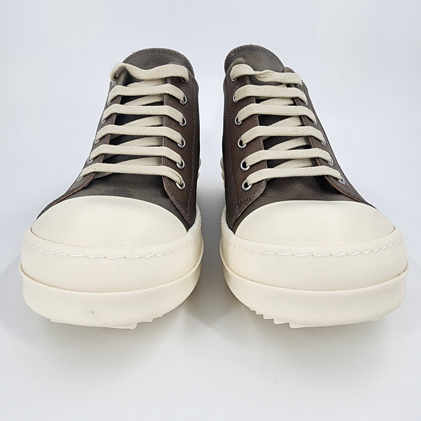 Rick Owens Gray Hollywood Low Sneaks Sneakers - Size 42
