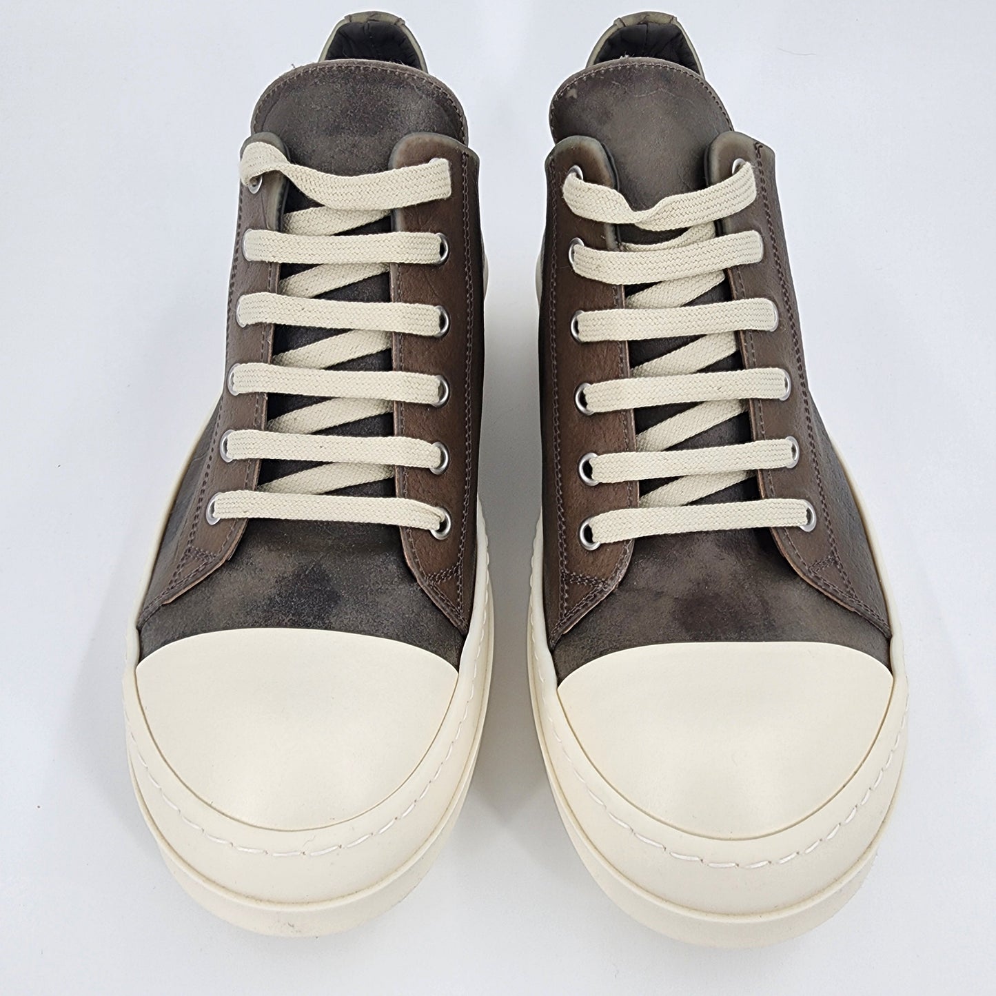Rick Owens Gray Hollywood Low Sneaks Sneakers - Size 42