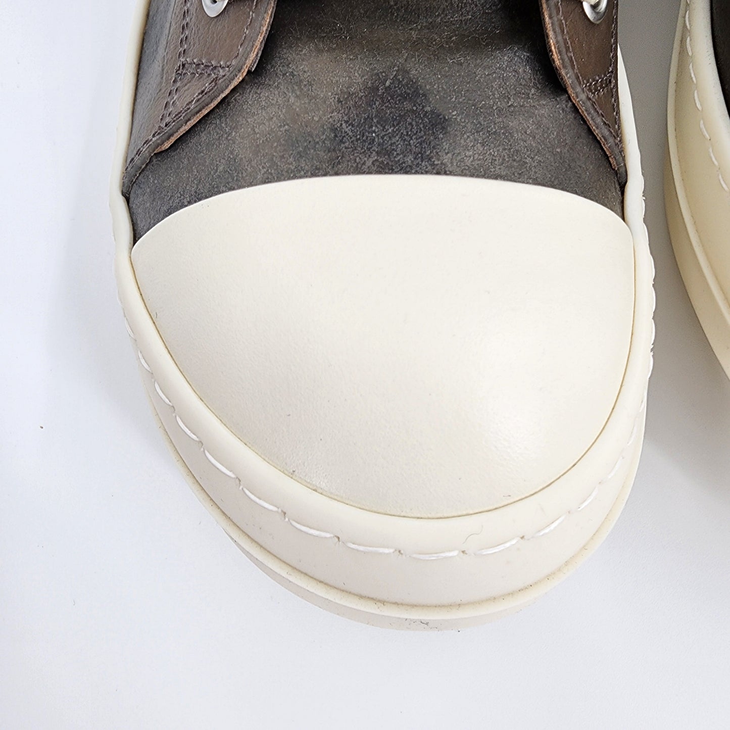 Rick Owens Gray Hollywood Low Sneaks Sneakers - Size 42