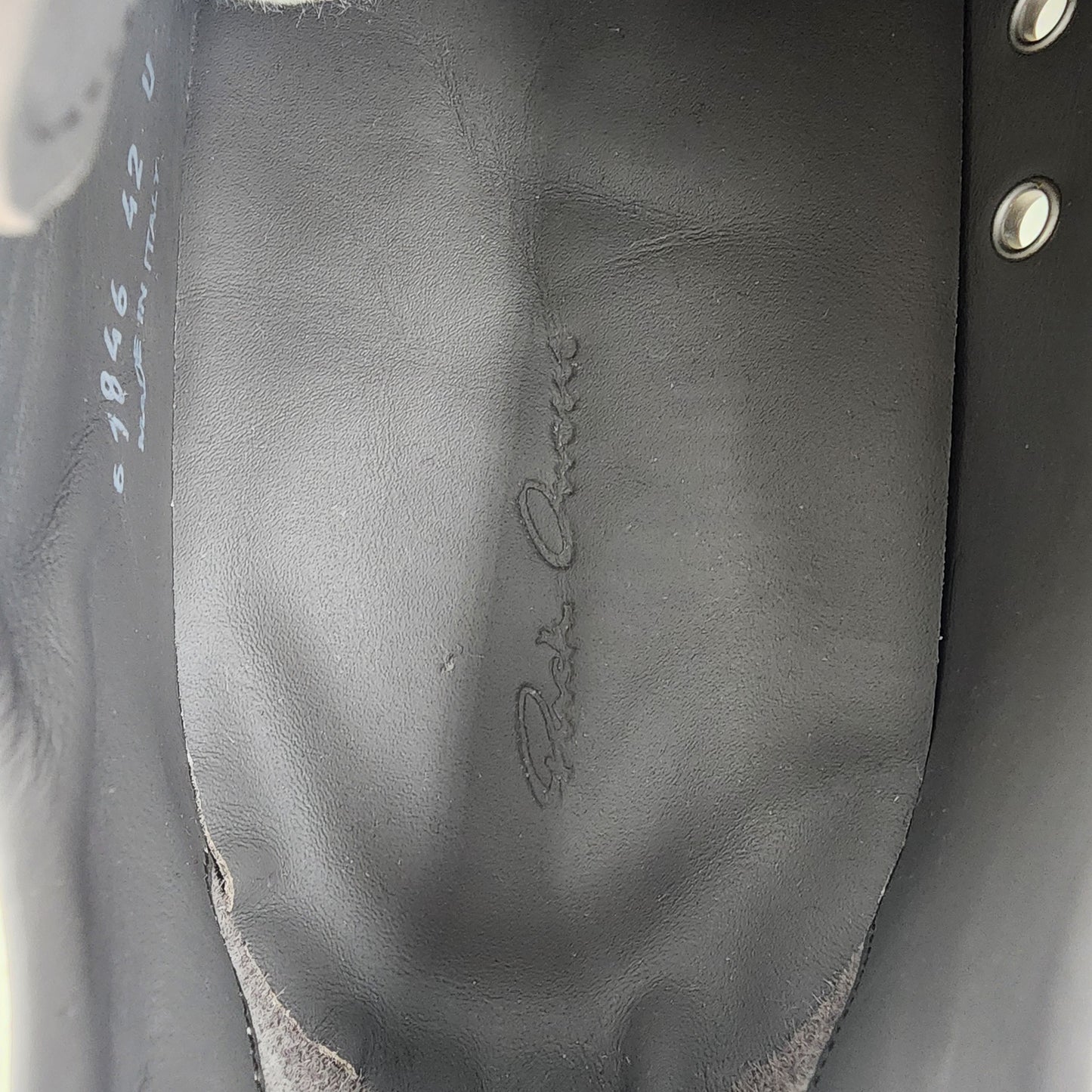 Rick Owens Gray Hollywood Low Sneaks Sneakers - Size 42