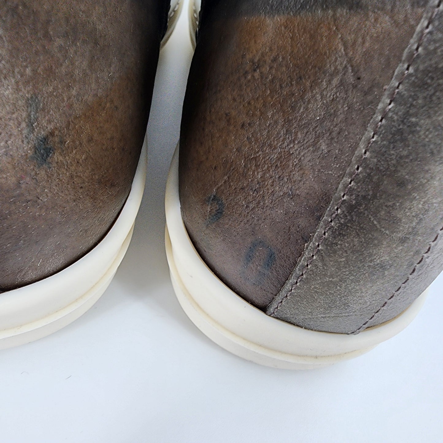 Rick Owens Gray Hollywood Low Sneaks Sneakers - Size 42