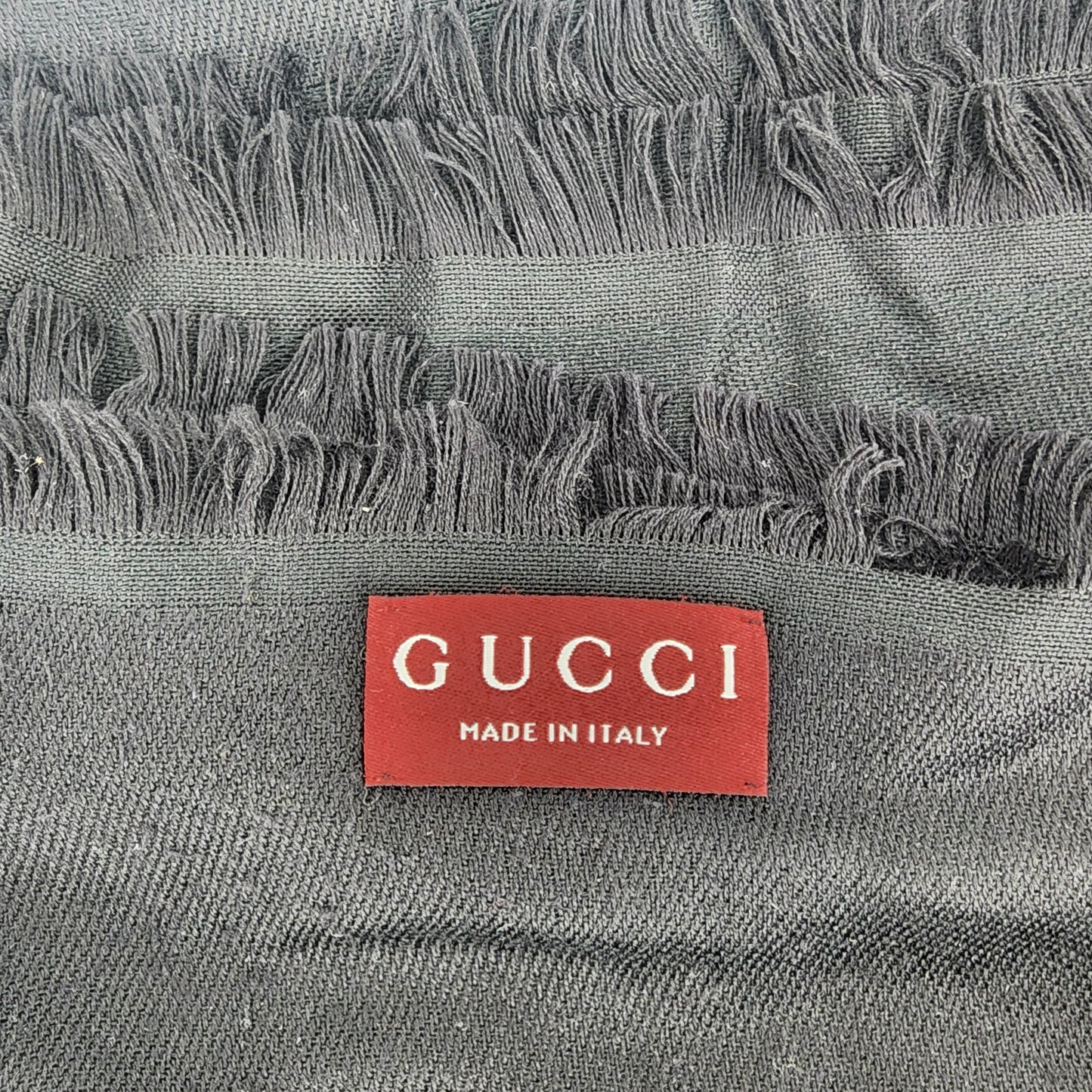 Gucci Cashmere Black Scarf