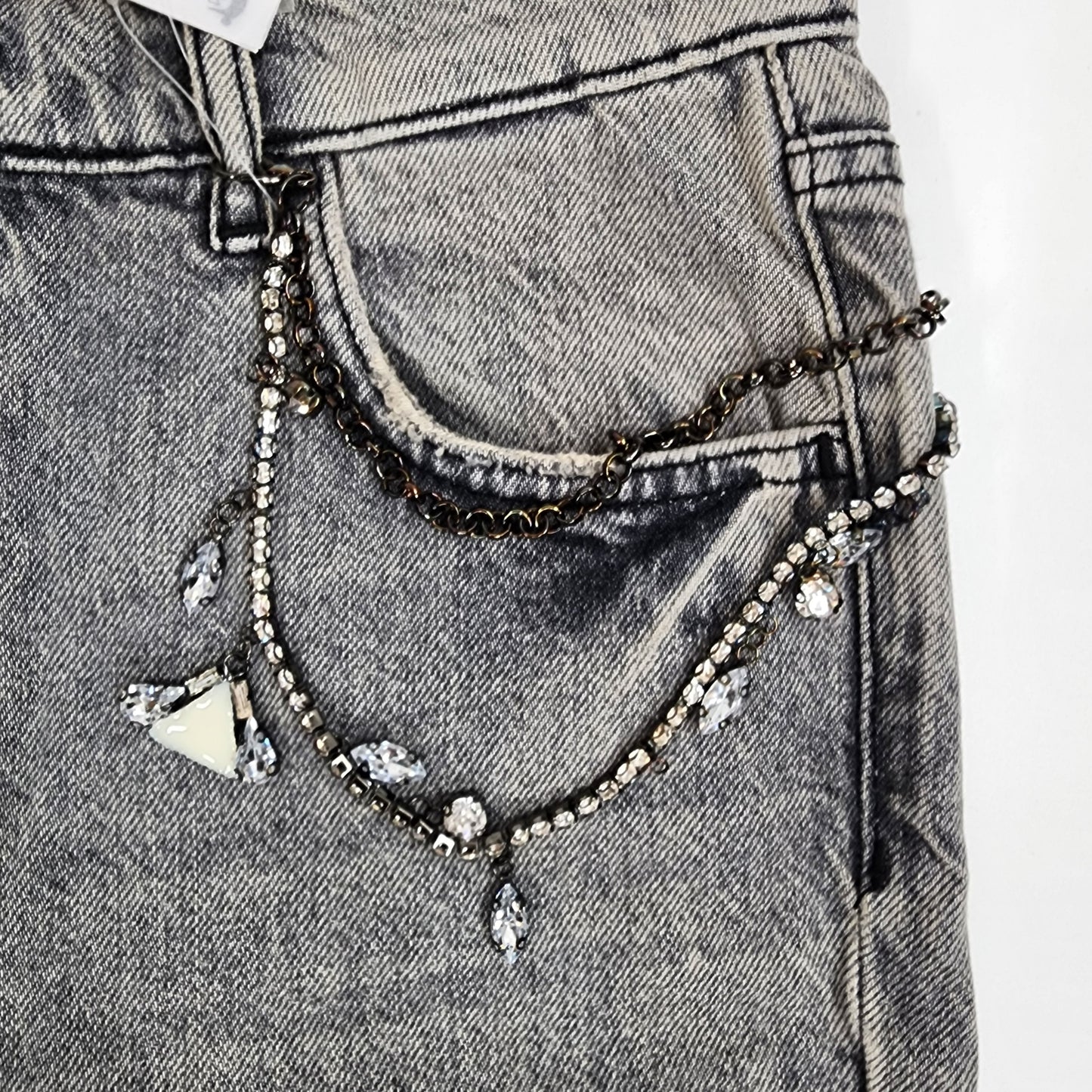 LIU JO Crystal Embellishment Jeans - Size 28/ UK 10/ S