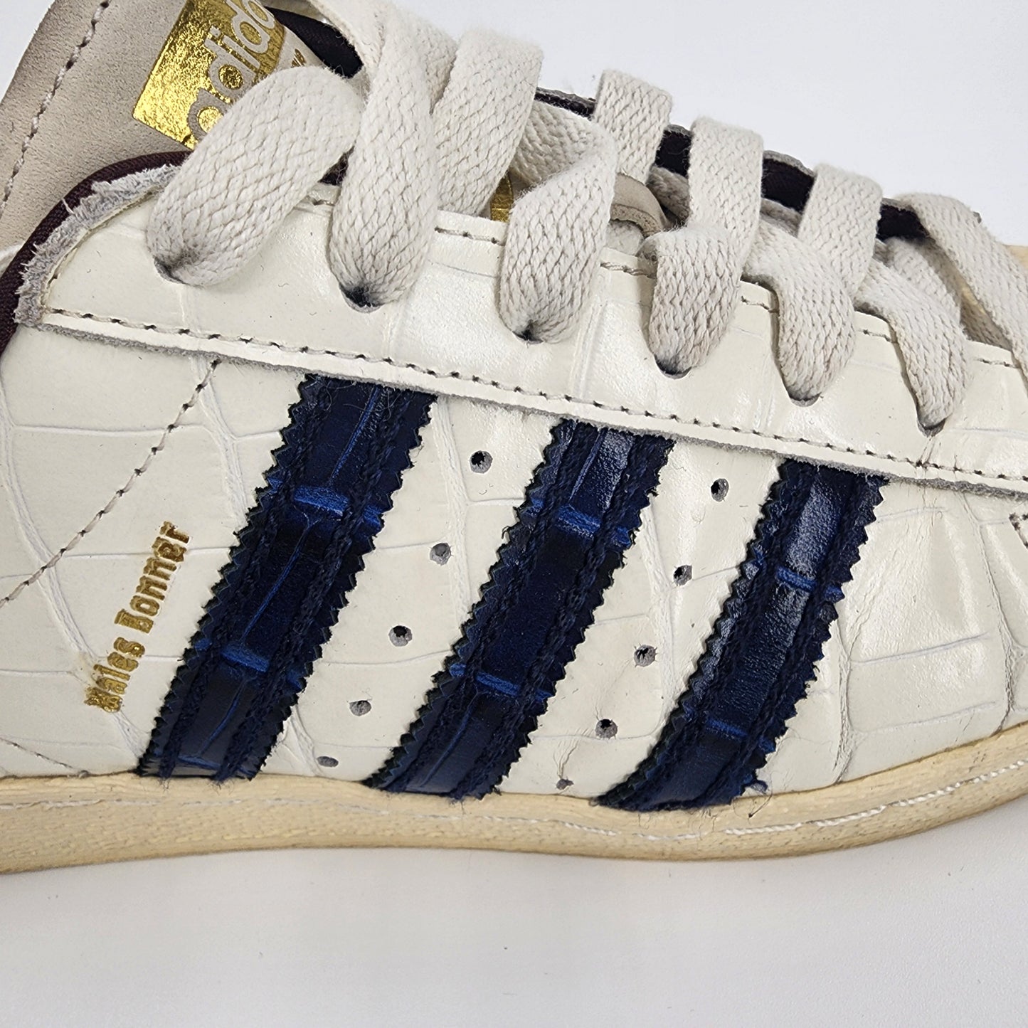 adidas x Wales Bonner Superstar "White Croc" Sneakers - UK 6.5