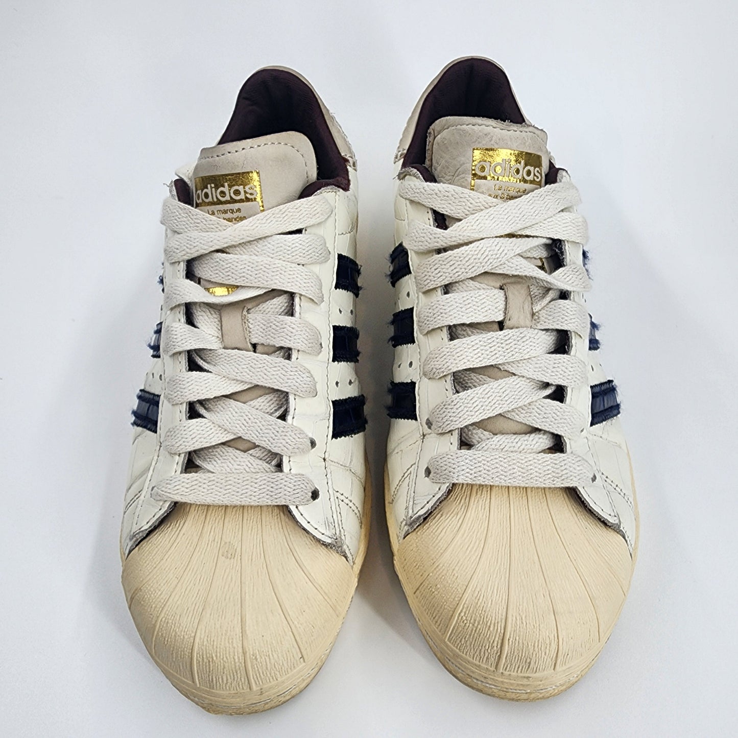 adidas x Wales Bonner Superstar "White Croc" Sneakers - UK 6.5