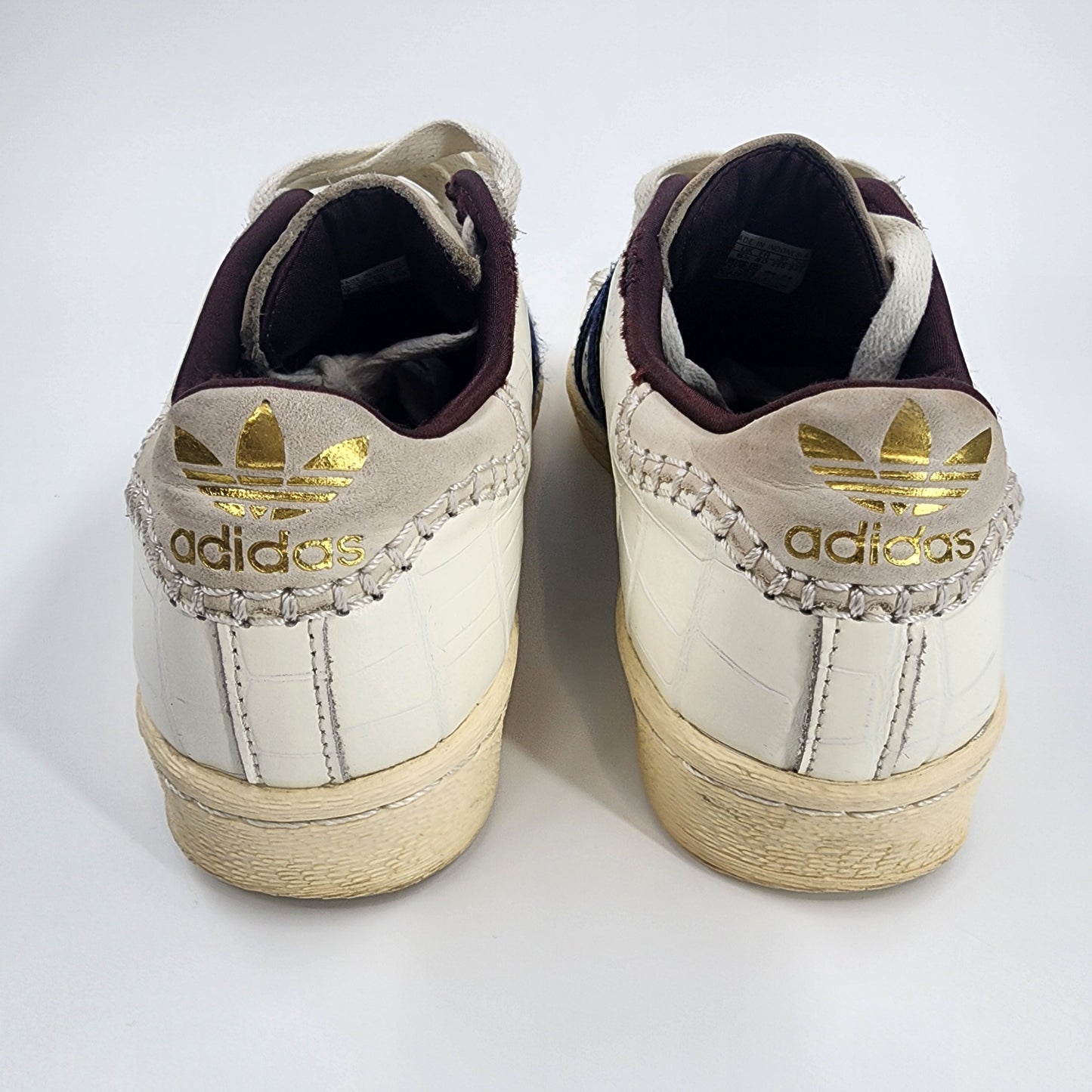 adidas x Wales Bonner Superstar "White Croc" Sneakers - UK 6.5