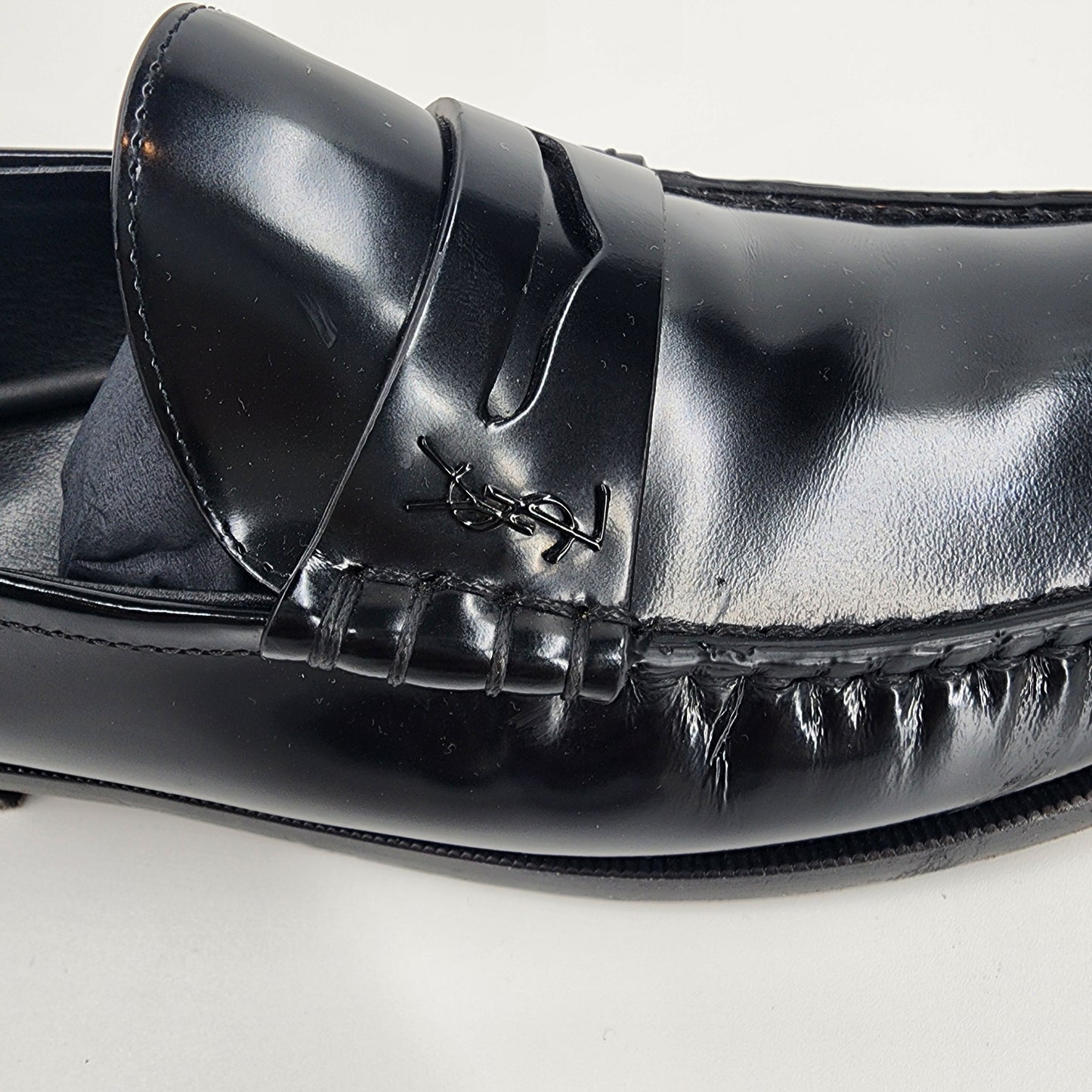 Saint Laurent Le Loafer Leather Moccasins Loafers - EU 40
