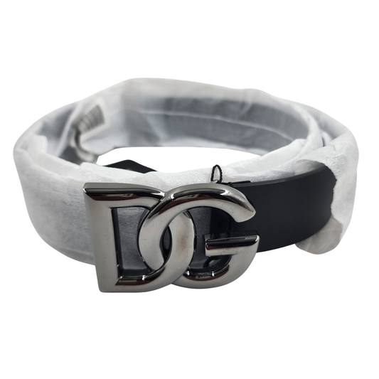 Dolce & Gabbana Calf Skin Logo-buckle belt - 80 Cm