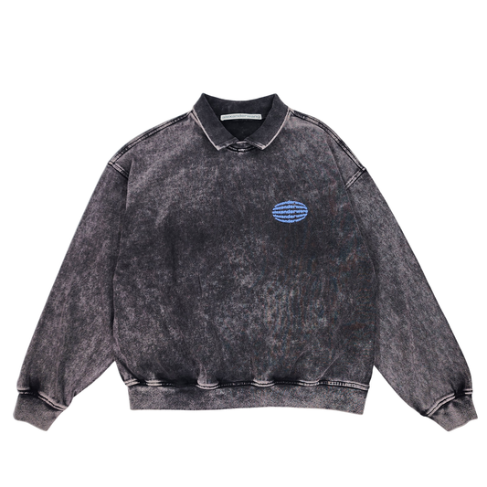 Alexander Wang Black Acid Wash Sweatshirt - Size M