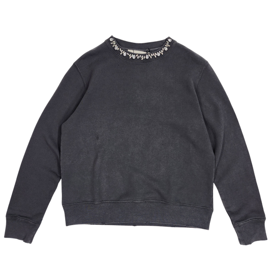 Golden Goose crystal-embellished cotton Grey Sweatshirt - Size L