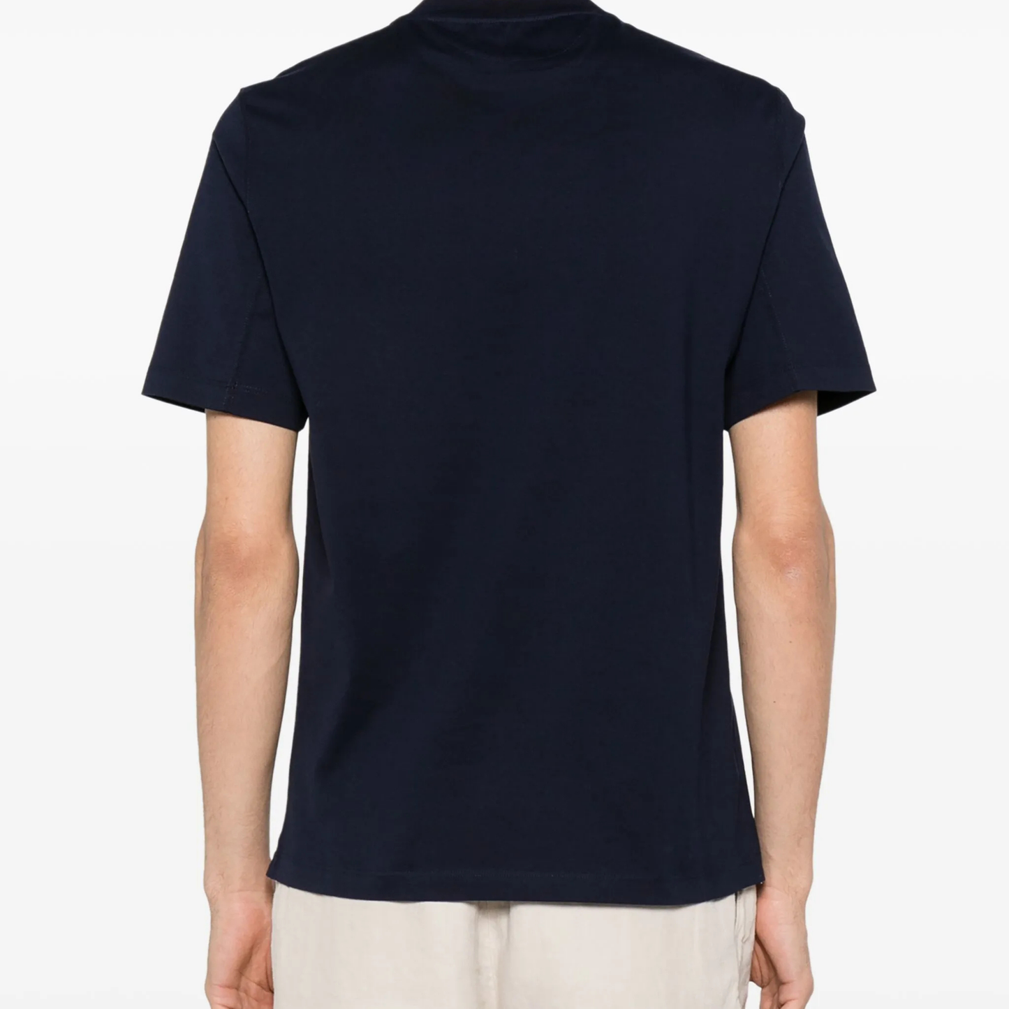 Brunello Cucinelli Embroidered Motif Unisex Black T-shirt