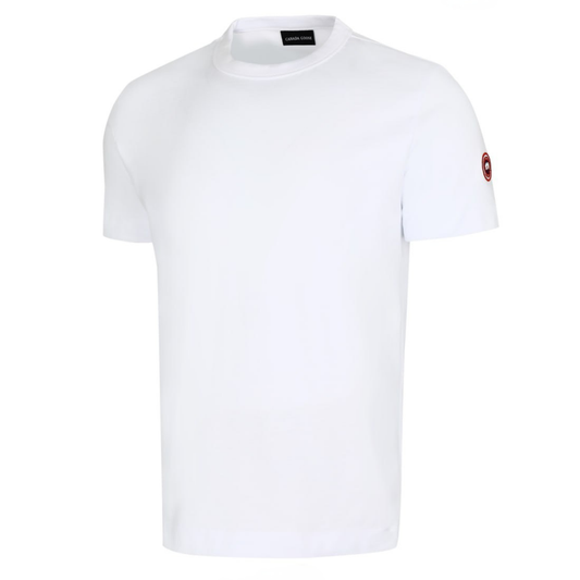 Canada Goose White Unisex Logo Patch T Shirt