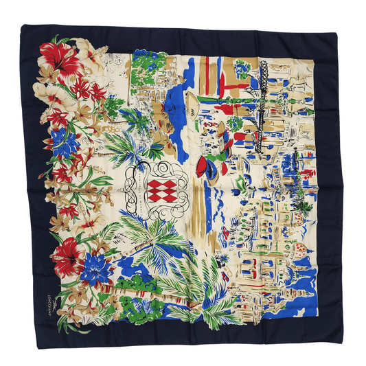 Longchamp Paris Silk Handkerchief - 34x34 "
