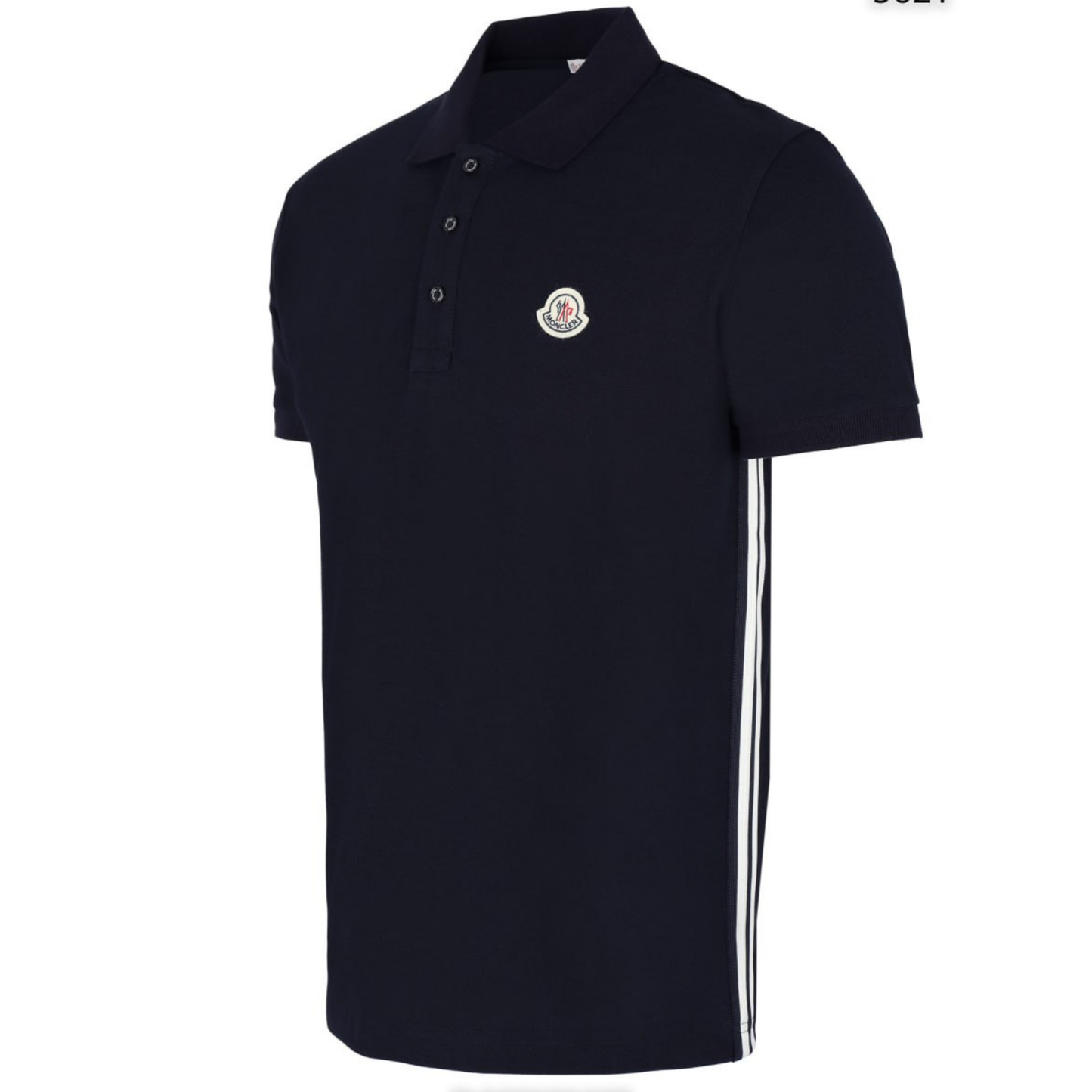 Moncler Unisex Black Polo T-Shirt