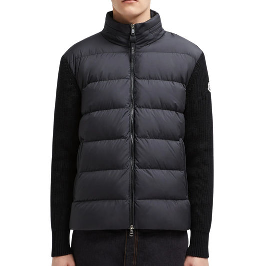 Moncler Padded Wool Zip-Up Hoodie