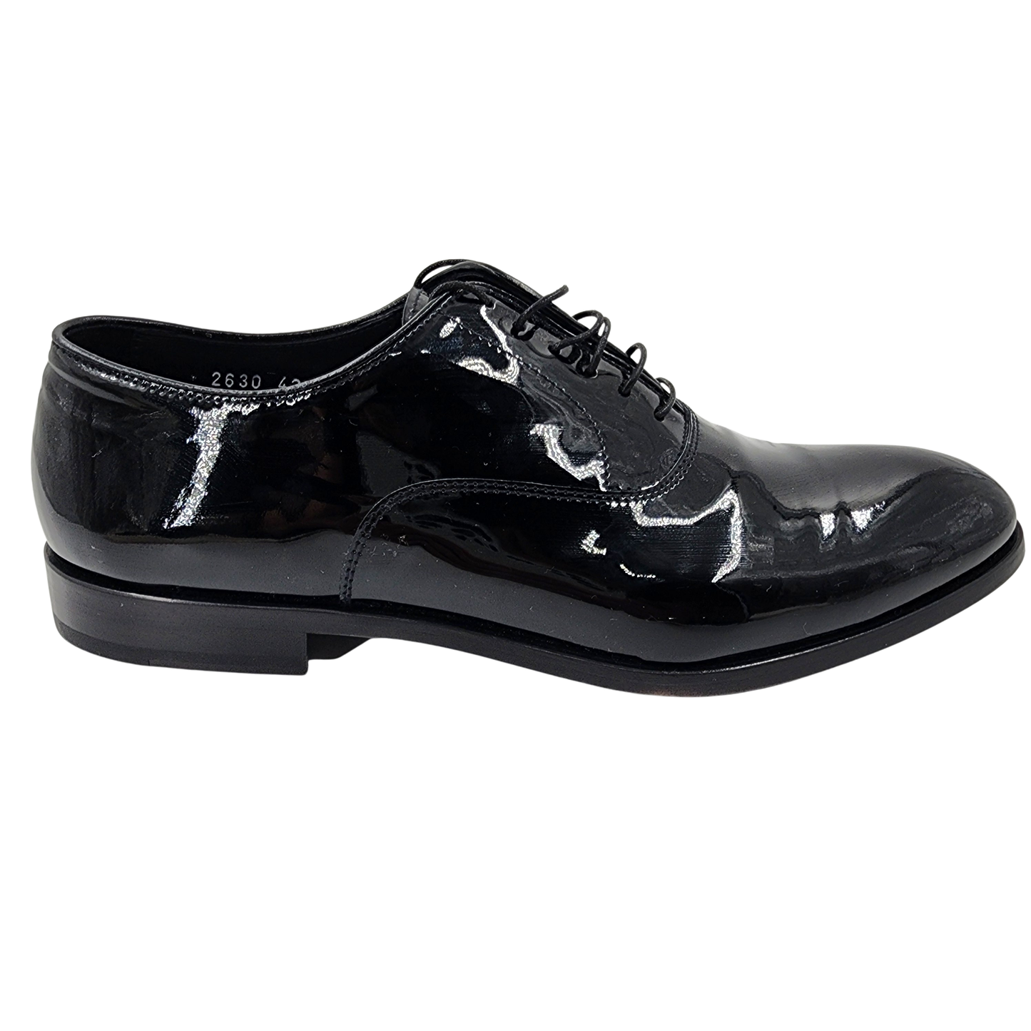 Doucal's Black Patent Leather Men's Boots - Size EU 42
