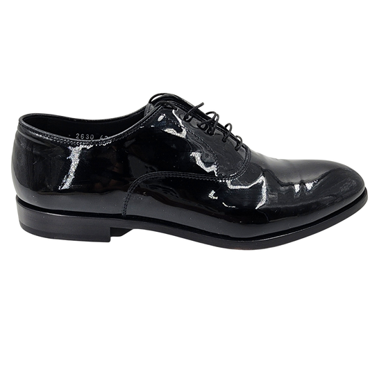 Doucal's Black Patent Leather Men's Boots - Size EU 42