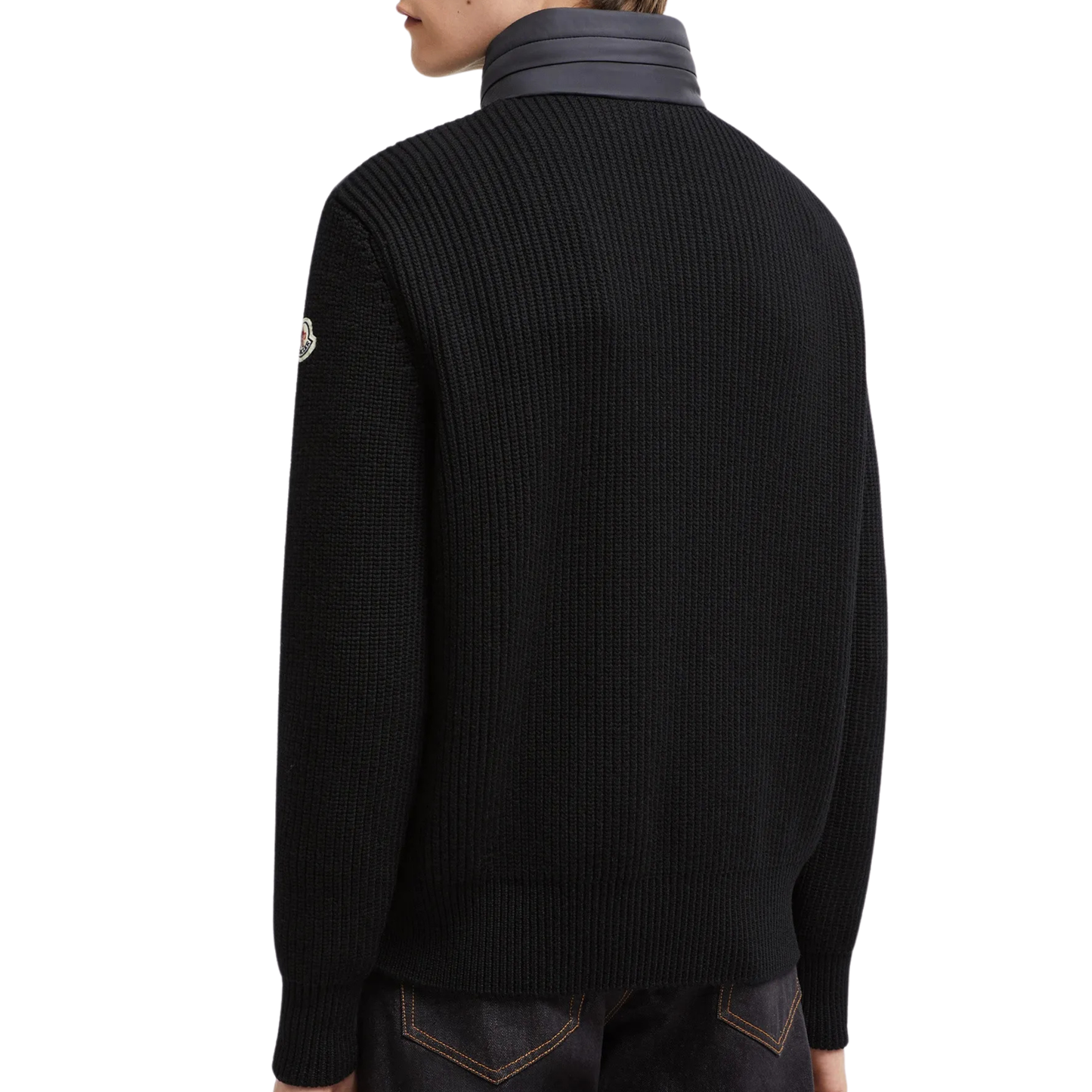 Moncler Padded Wool Zip-Up Hoodie