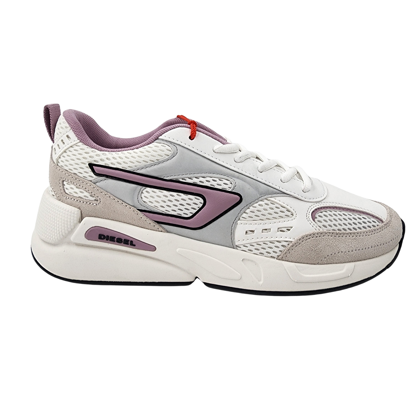 Diesel White Mesh Unisex Sneakers - EU 41