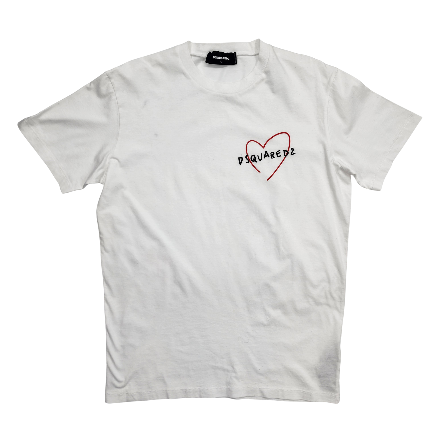 Dsquared2 White Fit T-shirt - Size L