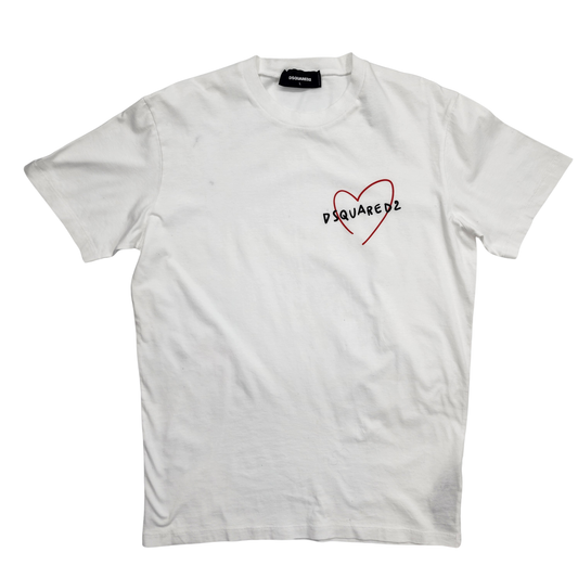 Dsquared2 White Fit T-shirt - Size L