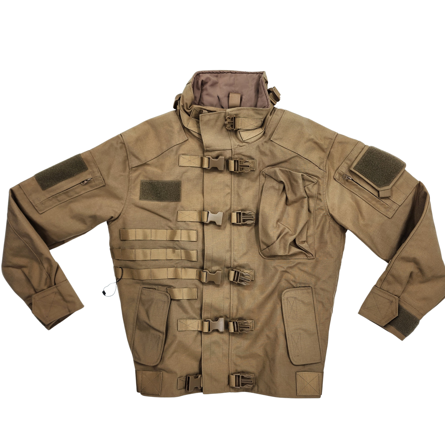 Waterproof & Windproof Denim Military Brown Jacket - Size S