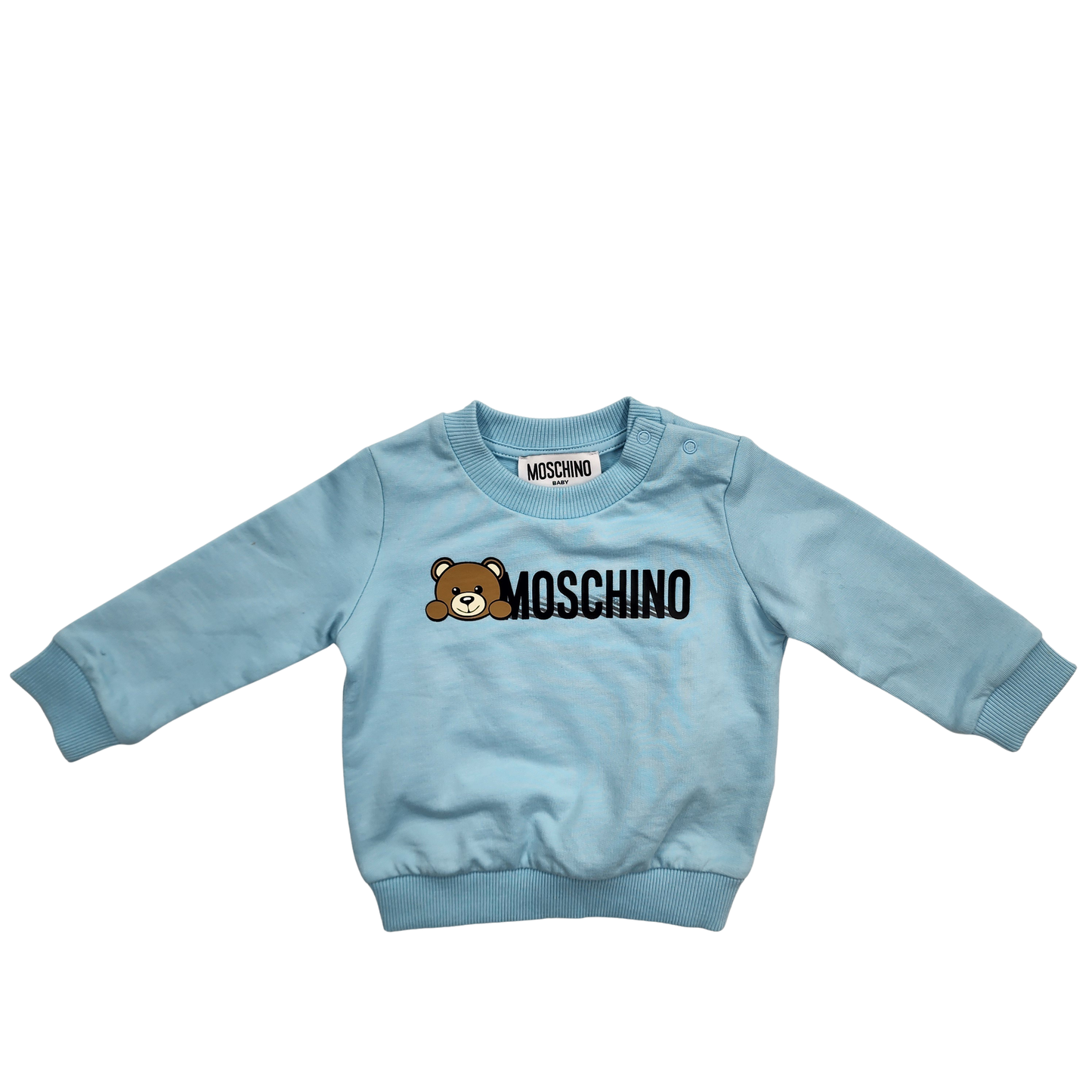 Moschino Kids Blue Sweatshirt - 3-6 Months